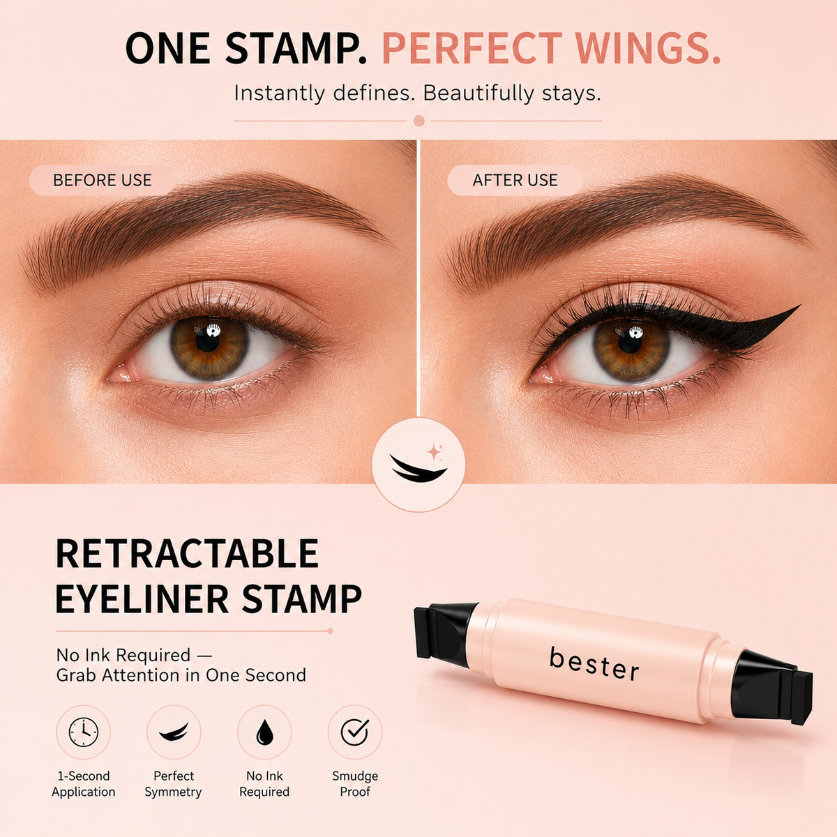 Winged Eyeliner Stamp